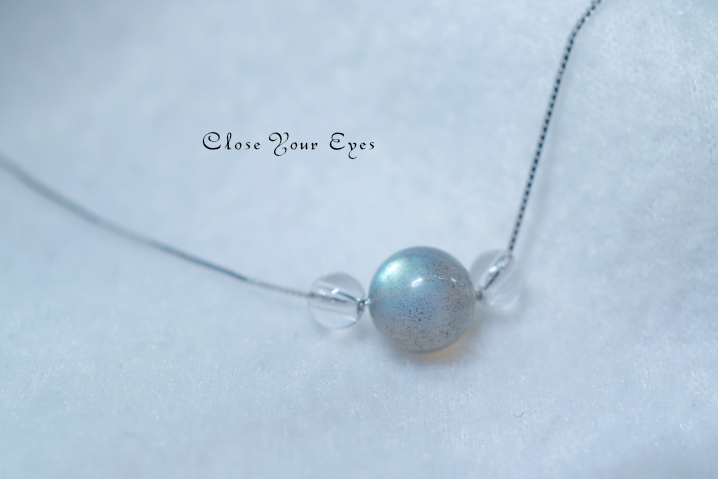 ハイパージュエリーネックレス　ラブラドライト