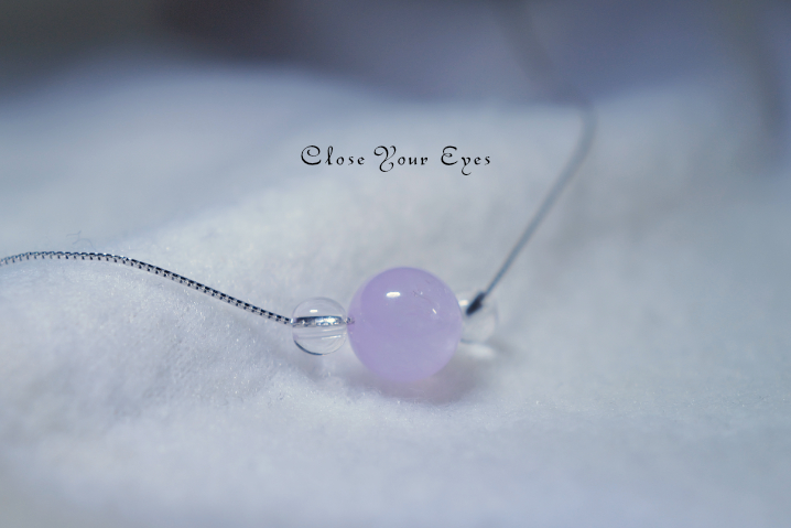 ハイパージュエリーネックレス　ラベンダーアメシスト