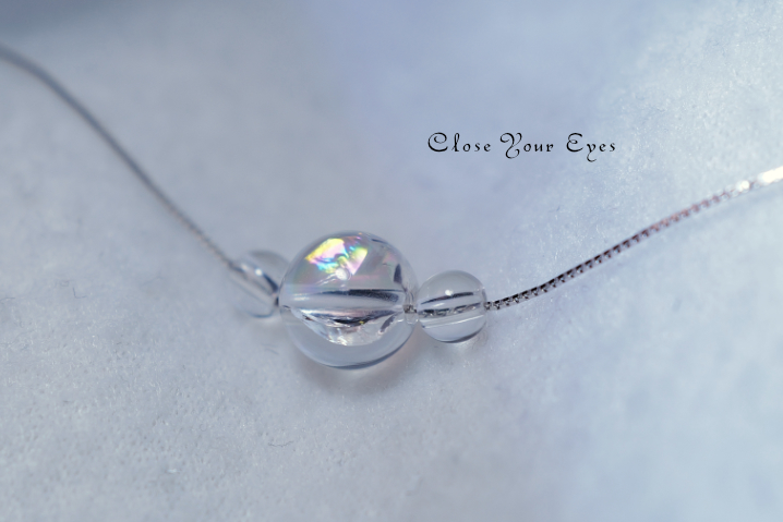 ハイパージュエリーネックレス　レインボークォーツ