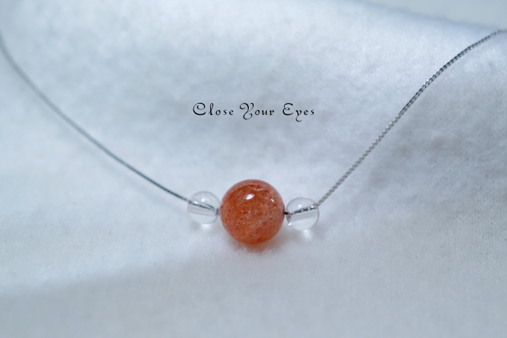 ハイパージュエリーネックレス　サンストーン