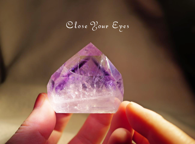 ブラジル産　アメシストファントム・ポリッシュ　０１