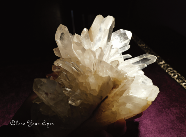 レアな石達 アメリカ・アーカンソー産水晶クラスター　０７