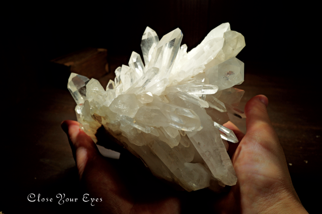 レアな石達 アメリカ・アーカンソー産水晶クラスター　０７