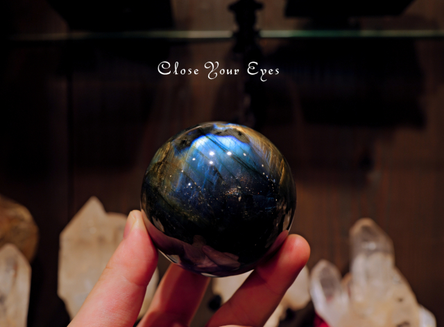 マダガスカル産 ラブラドライト丸玉 01 63mm玉