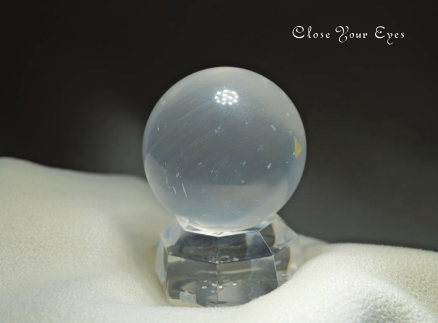 オプティカルカルサイト 38mm 丸玉 04 天然石 パワーストーン 京都