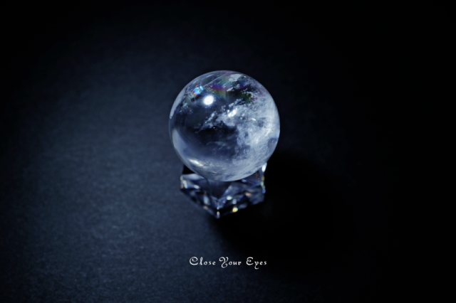 レインボー水晶 32mm 丸玉 05