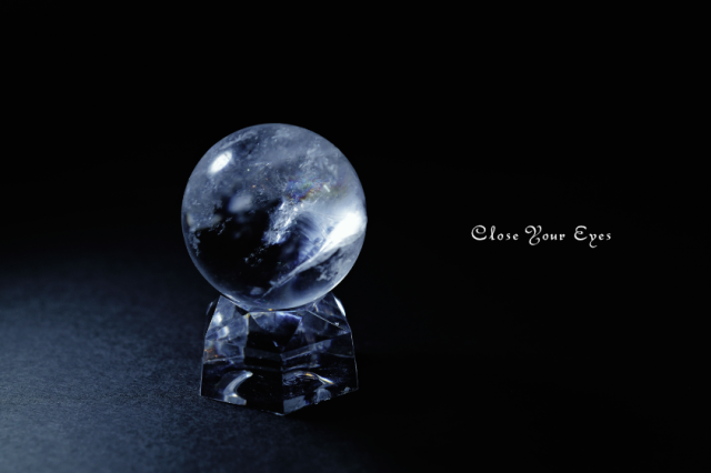 レインボー水晶 32mm 丸玉 05