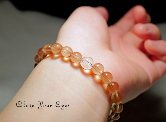 ７ｍｍエナジーブレス　チベタンオレンジラブラドライト　０７