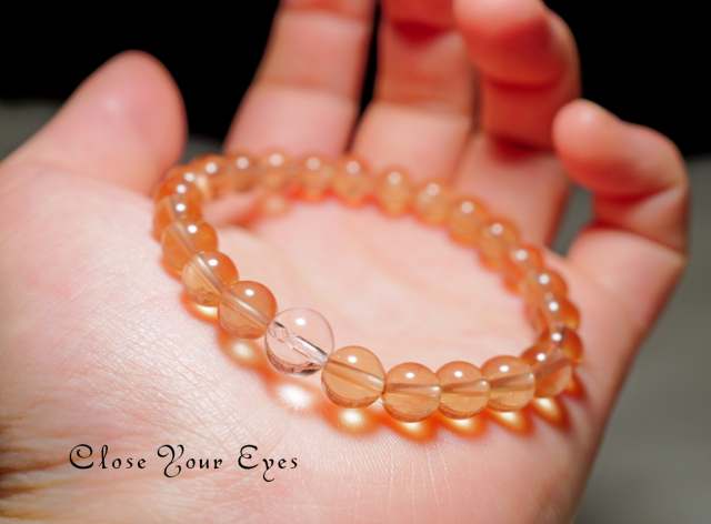 ７ｍｍエナジーブレス　チベタンオレンジラブラドライト　０７