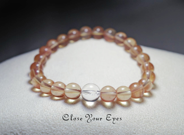 7ｍｍエナジーブレス　チベタンオレンジラブラドライト　０9