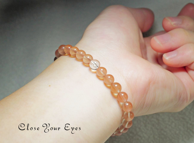 ６ｍｍエナジーブレス　チベタンオレンジラブラドライト　０５