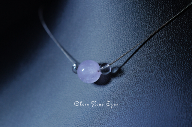 ハイパージュエリーネックレス　ラベンダーアメシスト
