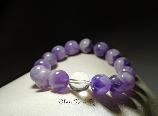 12mmエナジーブレス シェブロンアメシスト 03 オンリーワンブレス