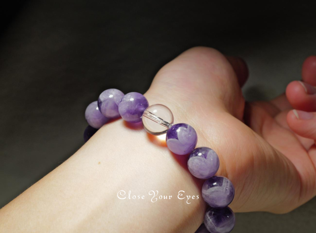 12mmエナジーブレス シェブロンアメシスト 03 オンリーワンブレス