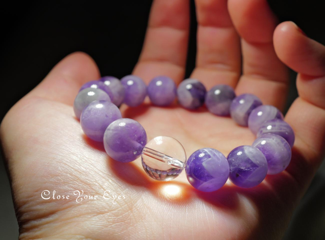 12mmエナジーブレス シェブロンアメシスト 03 オンリーワンブレス