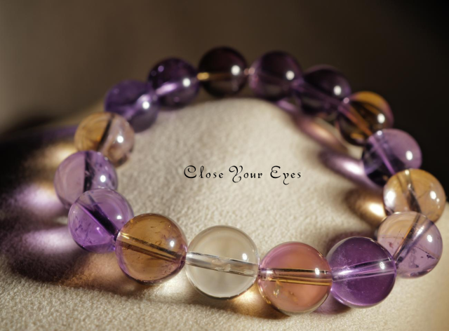 １２mmエナジーブレス　ボリビア産　天然アメトリン　０２　オンリーワンブレス