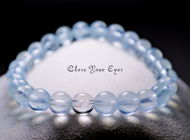 ７ｍｍエナジーブレス　アクアマリン　０２　オンリーワンブレス