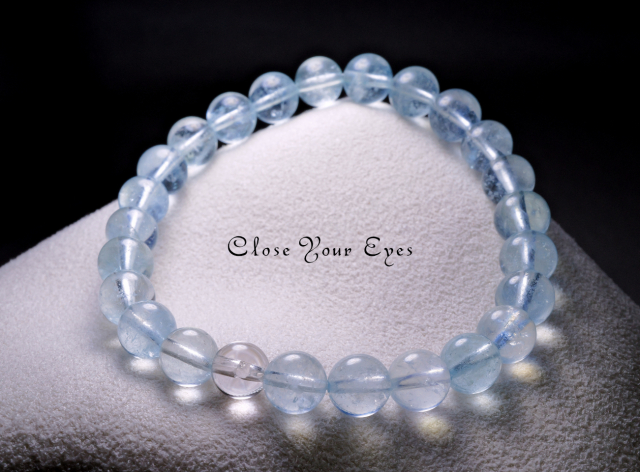 ７ｍｍエナジーブレス　アクアマリン　０２　オンリーワンブレス