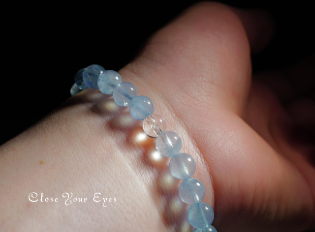 ７ｍｍエナジーブレス　アクアマリン　０３　オンリーワンブレス