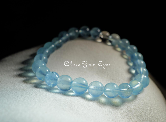 ７ｍｍエナジーブレス　アクアマリン　０３　オンリーワンブレス