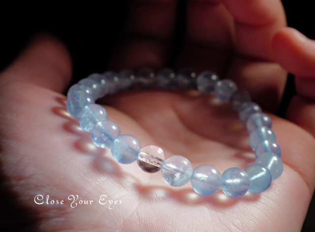 ７ｍｍエナジーブレス　アクアマリン　０３　オンリーワンブレス