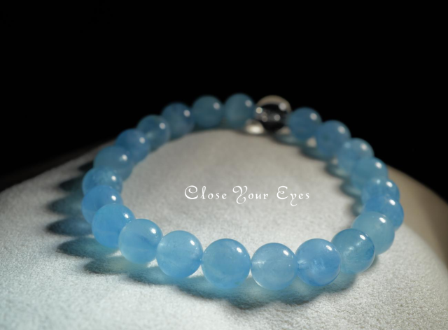 7.5ｍｍエナジーブレス　アクアマリン　０２　オンリーワンブレス