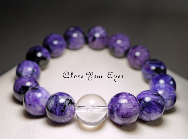 １２ｍｍエナジーブレス　チャロアイト　オンリーワンブレス