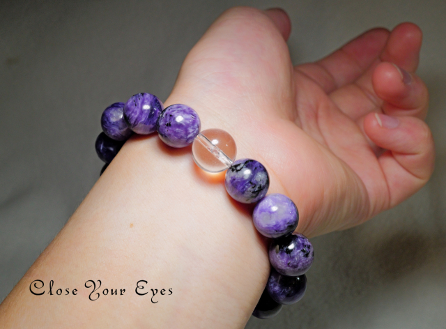 １２ｍｍエナジーブレス　チャロアイト　オンリーワンブレス