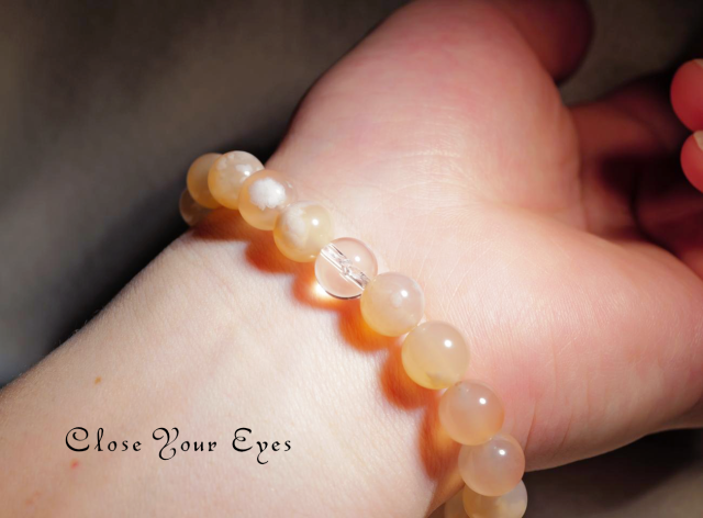 ８ｍｍエナジーブレス　チェリーブロッサムアゲート　０１　オンリーワンブレス