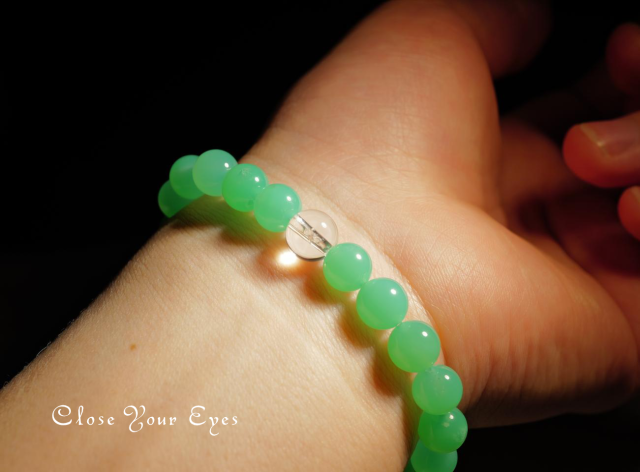 7.5ｍｍエナジーブレス　クリソプレーズ　０１　オンリーワンブレス