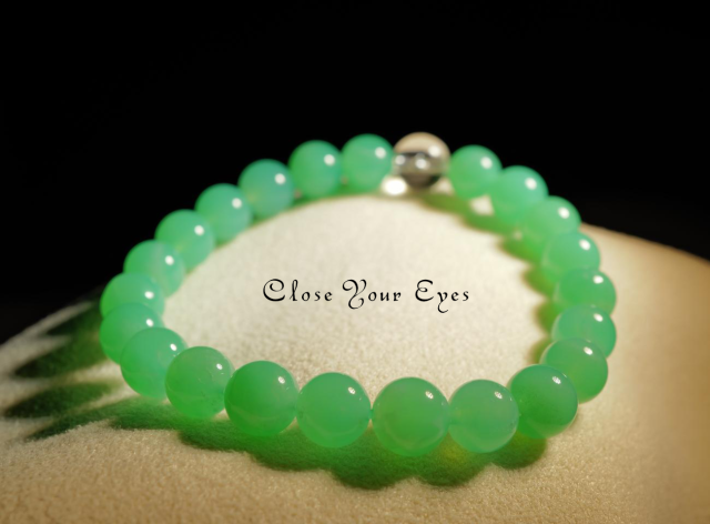 7.5ｍｍエナジーブレス　クリソプレーズ　０１　オンリーワンブレス