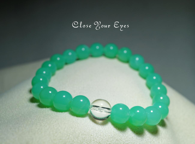 7.5ｍｍエナジーブレス　クリソプレーズ　０１　オンリーワンブレス