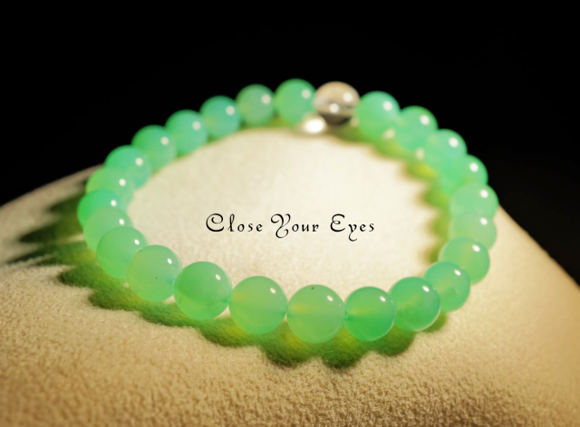 ７ｍｍエナジーブレス　クリソプレーズ　０２　オンリーワンブレス