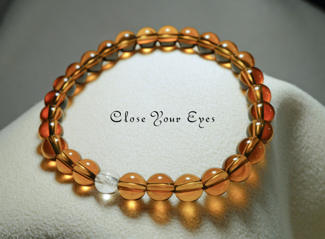 ６ｍｍエナジーブレス　シトリン　０１　オンリーワンブレス