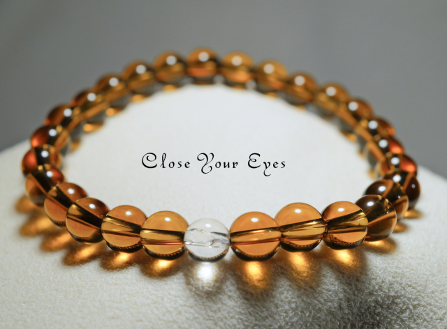 ６ｍｍエナジーブレス　シトリン　０２　オンリーワンブレス