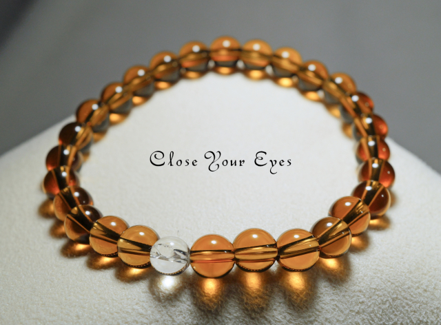 ６ｍｍエナジーブレス　シトリン　０２　オンリーワンブレス