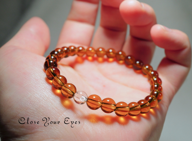 ６ｍｍエナジーブレス　シトリン　０２　オンリーワンブレス