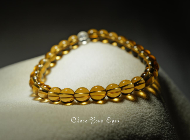 ６ｍｍエナジーブレス　シトリン　０１　オンリーワンブレス