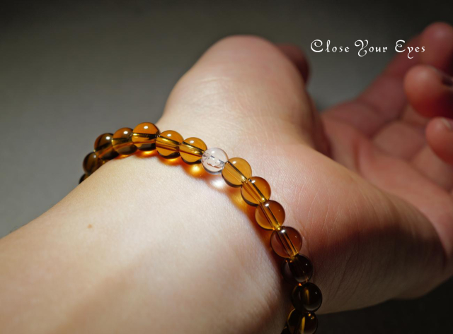 ６ｍｍエナジーブレス　シトリン　０２　オンリーワンブレス