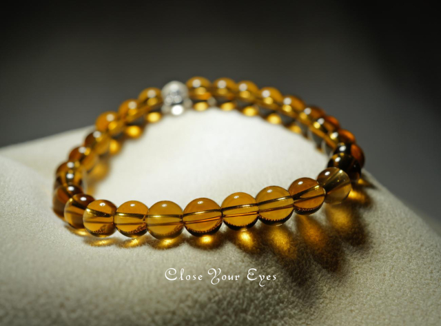 ６ｍｍエナジーブレス　シトリン　０２　オンリーワンブレス