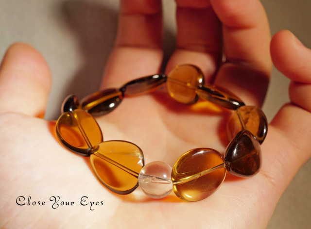 エナジーラフブレス　天然シトリン　０１　オンリーワンブレス