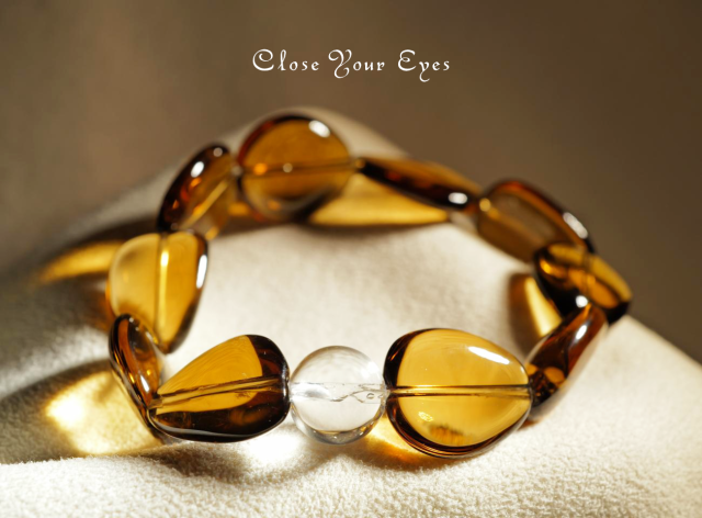 エナジーラフブレス　天然シトリン　０２　オンリーワンブレス