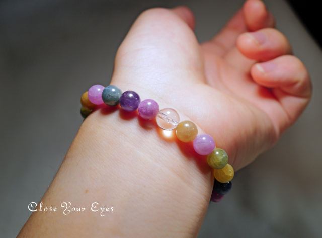 ８ｍｍエナジーブレス　ルビーサファイア（コランダム）　０２　オンリーワンブレス