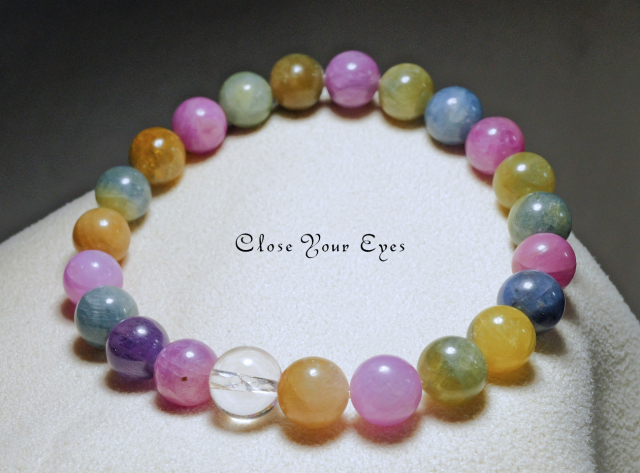 ８ｍｍエナジーブレス　ルビーサファイア（コランダム）　０２　オンリーワンブレス