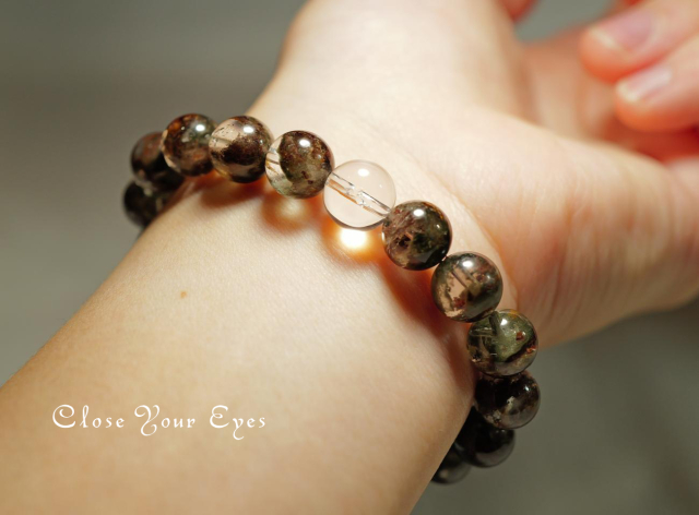 １０ｍｍエナジーブレス　ガーデンクォーツ　０１　オンリーワンブレス