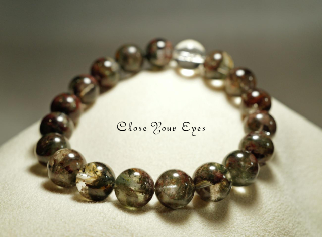 １０ｍｍエナジーブレス　ガーデンクォーツ　０１　オンリーワンブレス