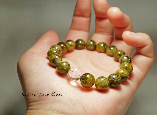 10mmエナジーブレス グリーンガーネット 01 オンリーワンブレス