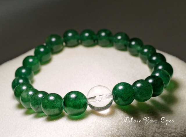 7.5mmエナジーブレス リアルグリーンアベンチュリン 01 オンリーワンブレス