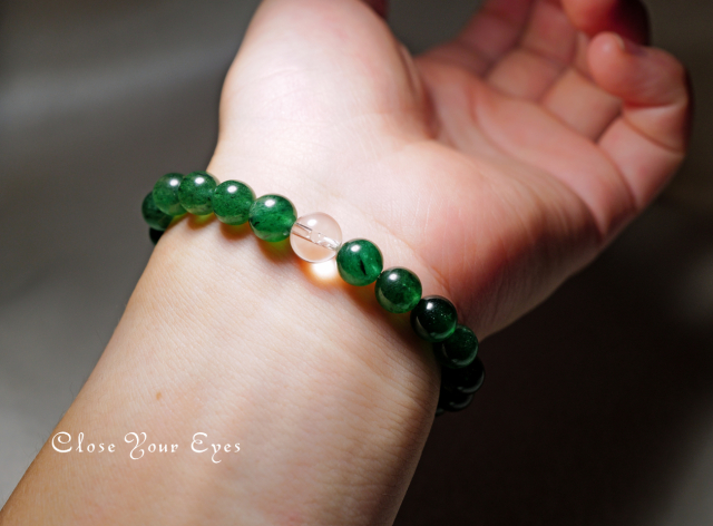 7.5mmエナジーブレス リアルグリーンアベンチュリン 01 オンリーワンブレス