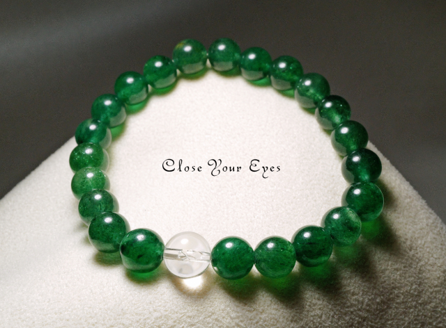 7.5mmエナジーブレス リアルグリーンアベンチュリン 01 オンリーワンブレス